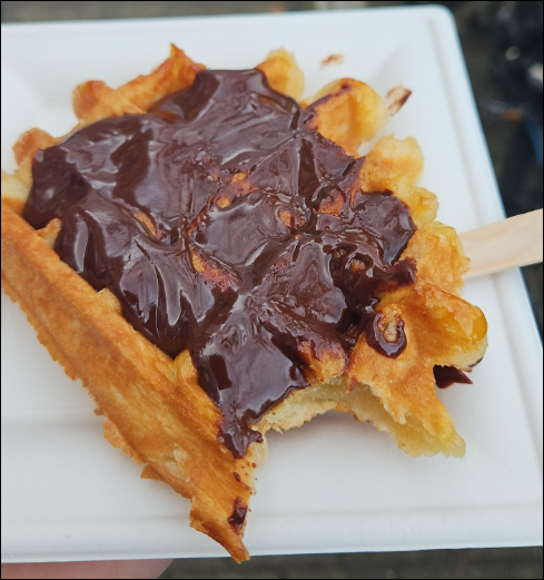 Picture of a waffel at campus